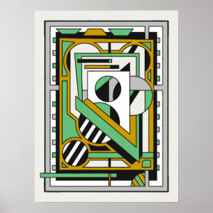 Affiche Composition Abstraite Géométrique Moderne