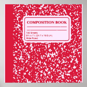 Affiche Composition Book/Student-Teacher