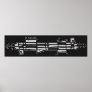 Affiche Composition crayon Abstraite