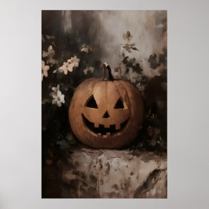 Affiche Composition de citrouilles imprimable, peinture mu