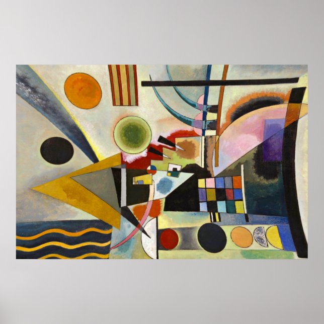 Affiche Composition de Kandinsky Abstraite peinture (Devant)