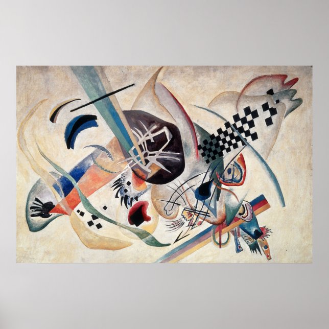 Affiche Composition de Kandinsky Peinture Abstraite (Devant)