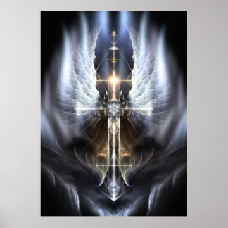 Affiche Composition de l'art fractal de l'aile de l'Ange c