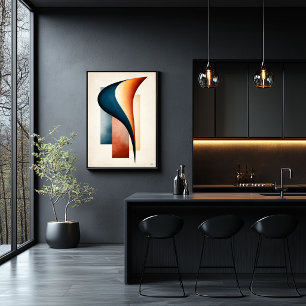 Affiche Composition de lys calla Japandi minimaliste botan