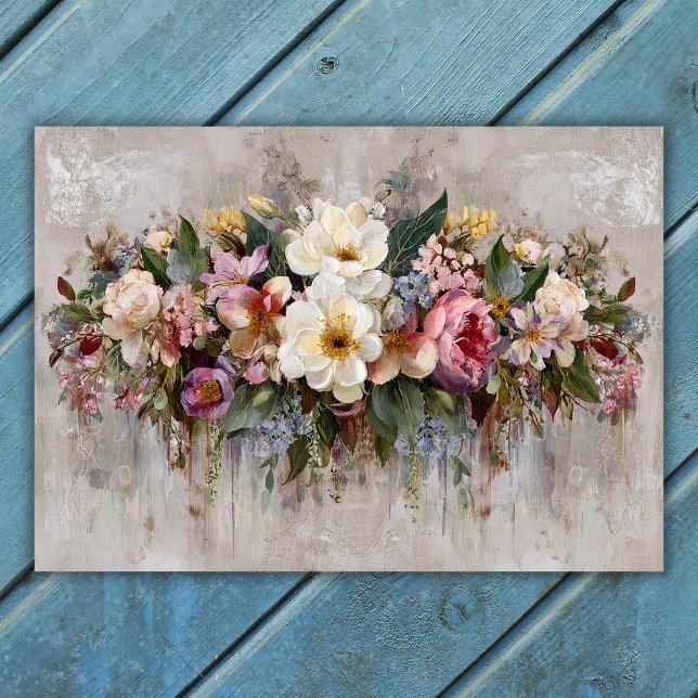 Affiche Composition florale de fleurs sauvages Boho (Boho Wildflower Floral Arrangement Poster)
