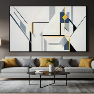 Affiche Composition Géométrique Abstraite Moderne