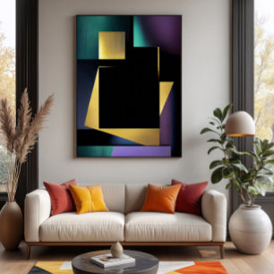 Affiche Composition géométrique de luxe moderne