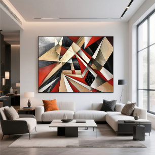 Affiche Composition géométrique dynamique