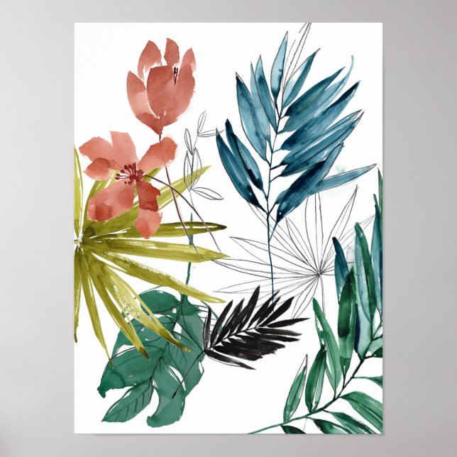 Affiche Composition tropicale (Devant)