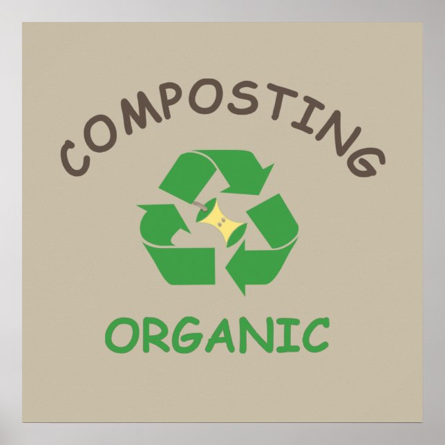 Affiche compost compostage composteur agriculture biologiq (Devant)