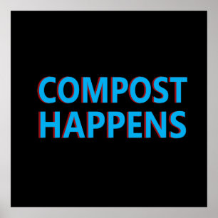 Affiche compostage se produit composter