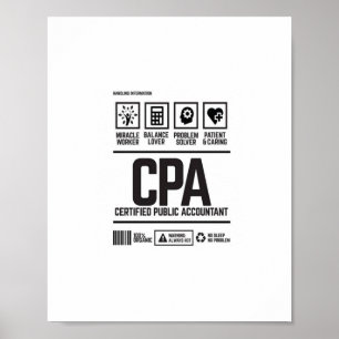 Affiche comptable public agréé - CPA
