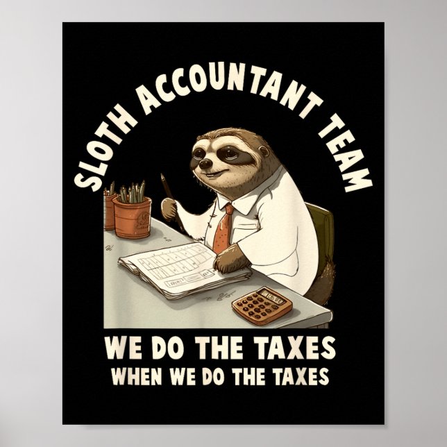 Affiche Comptable saison fiscale jour comptabilité fiscali (Devant)