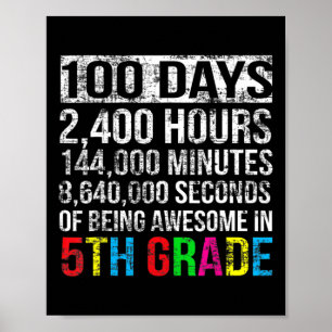 Affiche Comptage De 100 Jours De 100 Jours De Cadeaux Scol