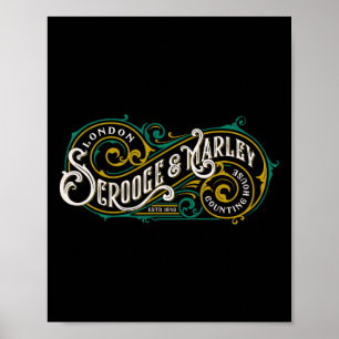 Affiche Comptoir de Scrooge et Marley Cantique de Noël