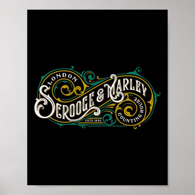 Affiche Comptoir de Scrooge et Marley Cantique de Noël  (Devant)