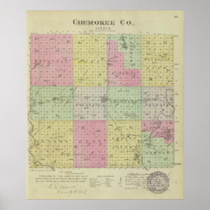 Affiche Comté de Cherokee, Kansas