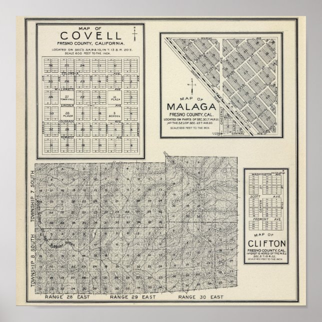Affiche Comté de Fresno, Californie 22 (Devant)