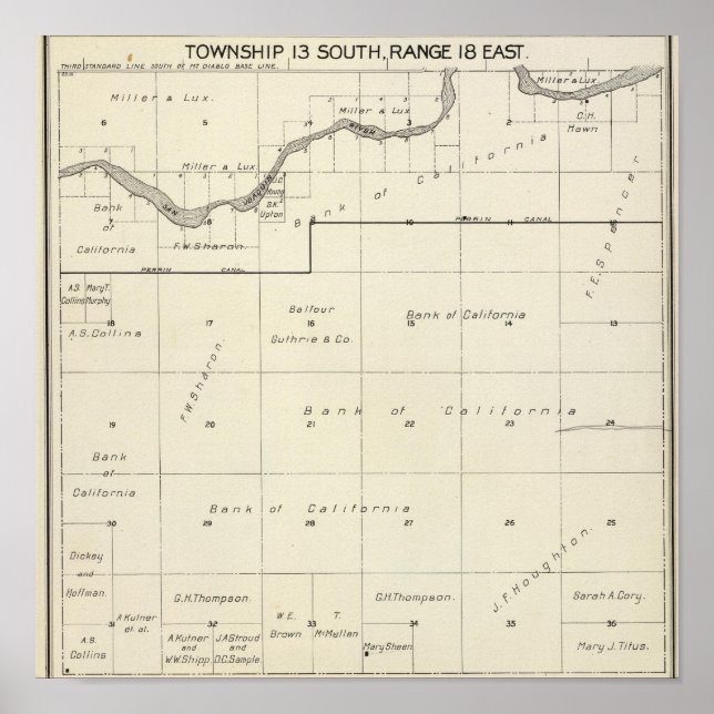 Affiche Comté de Fresno, Californie 25 (Devant)