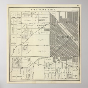 Affiche Comté de Fresno, Californie 7