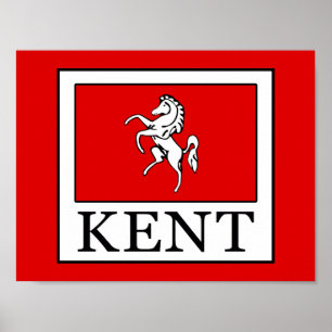 Affiche Comté de Kent Angleterre