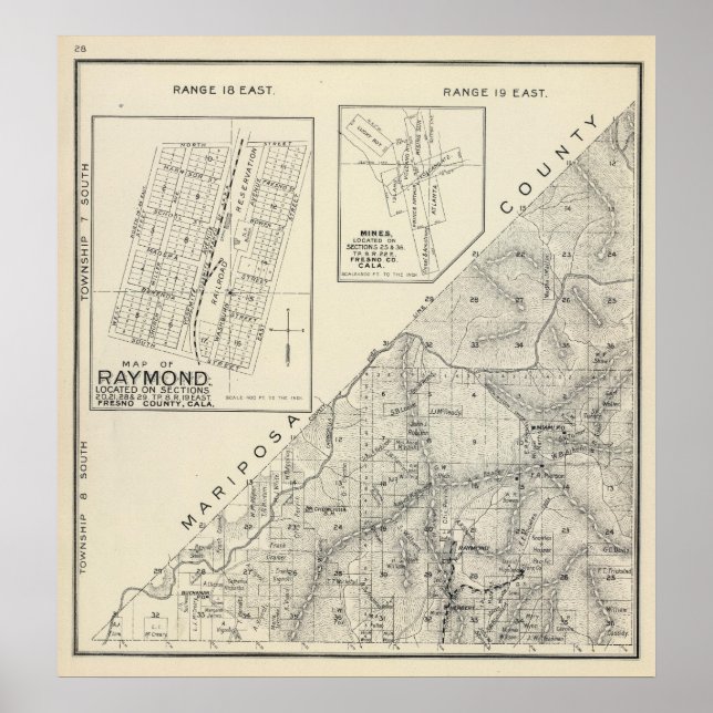 Affiche Comté de Madera, Californie (Devant)
