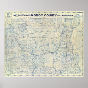 Affiche Comté de Modoc