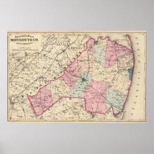 Affiche Comté de Monmouth, NJ