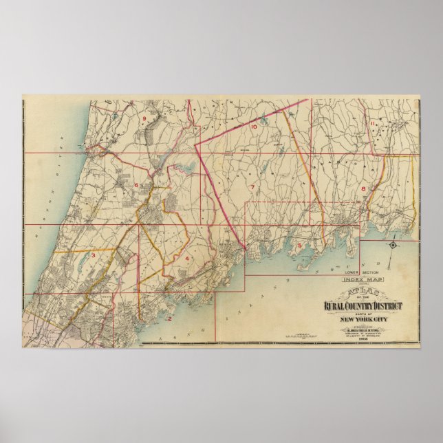 Affiche Comté de Westchester, New York (Devant)