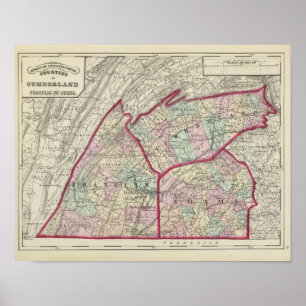 Affiche Comtés de Cumberland, Franklin, Adams