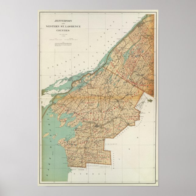 Affiche Comtés de Jefferson, Saint-Laurent (Devant)