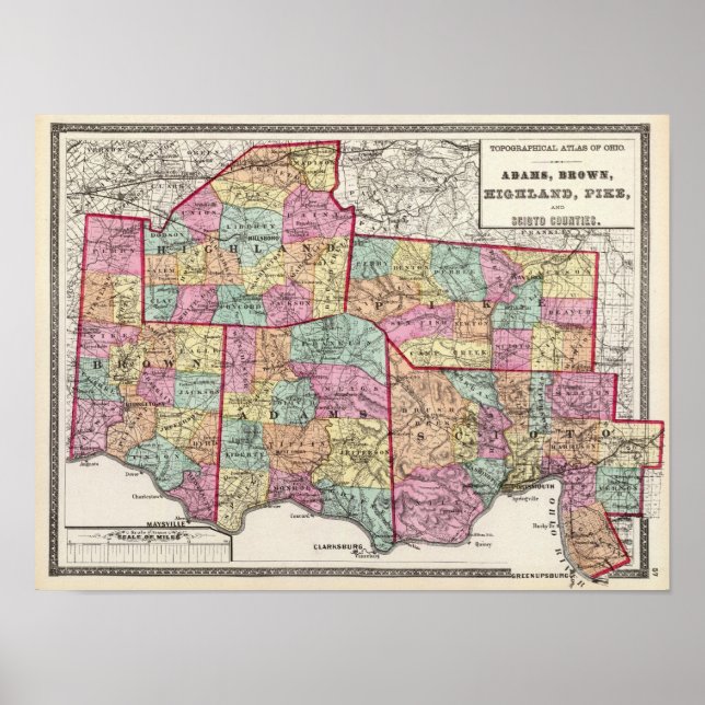 Affiche Comtés de l'Ohio 2 (Devant)