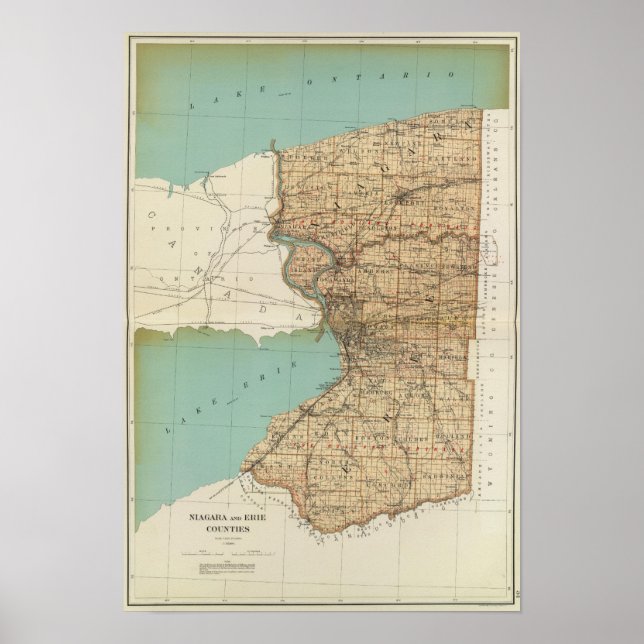 Affiche Comtés de Niagara et Erie (Devant)