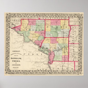 Affiche Comtés de Randolph, Perry, Jackson