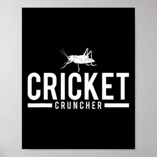 Affiche Concasseur de grillons Graphique d'insecte drôle 
