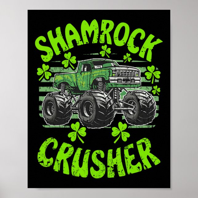 Affiche Concasseur de la Saint-Patrick pour camion monstre (Devant)