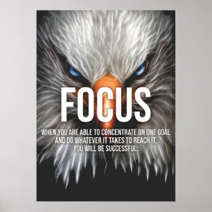Affiche CONCENTRE - Motivation de l'aigle