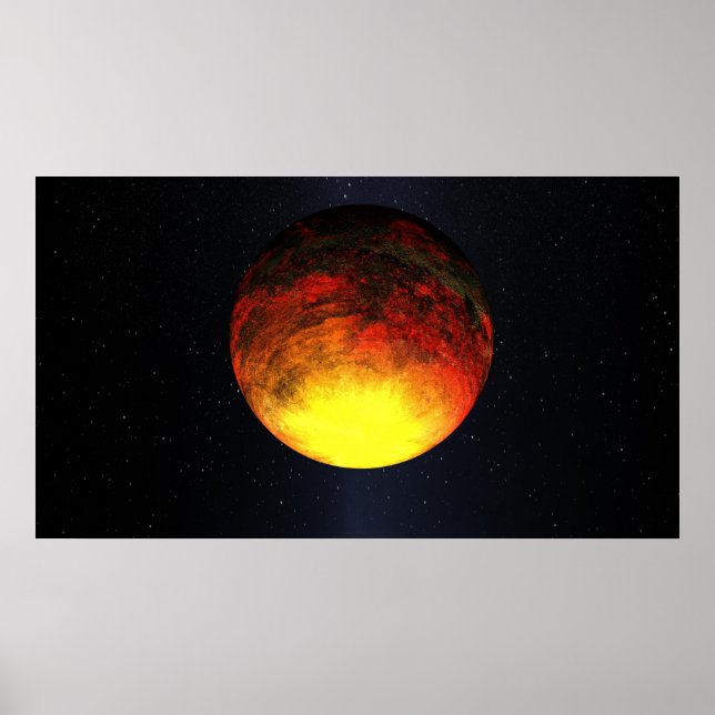 Affiche Concept artistique de Kepler-10b (Devant)