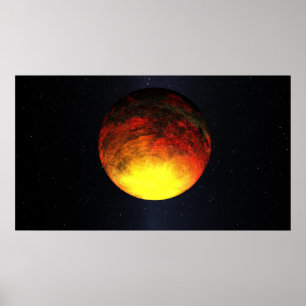 Affiche Concept d'artiste de Kepler-10b