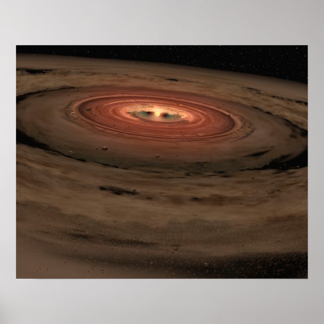 Affiche Concept de l'artiste Mini système solaire en const (Devant)