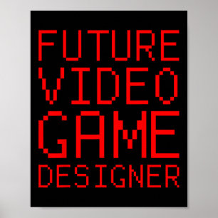 Affiche Concepteur de jeux vidéo pour enfants