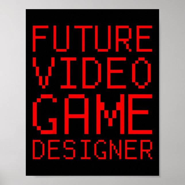 Affiche Concepteur de jeux vidéo pour enfants (Devant)