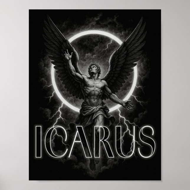 Affiche concepteur esthétique d'affiche ICARUS (Devant)