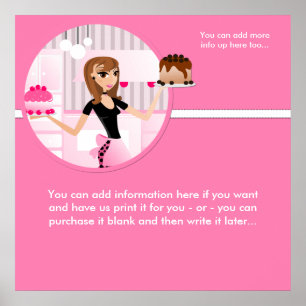 Affiche Conception 3 d'affiche de Baker/chef de