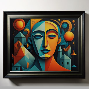 Affiche Conception abstraite moderne Cubisme Surréalisme 4