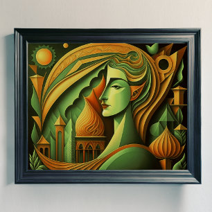 Affiche Conception abstraite moderne Cubisme Surréalisme 4