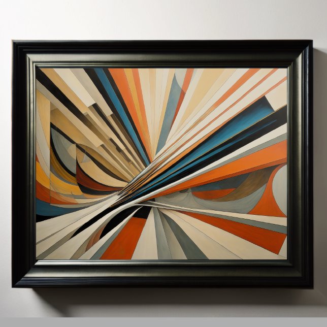 Affiche Conception abstraite moderne Futurisme 4:3 (Créateur téléchargé)