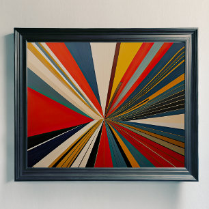 Affiche Conception abstraite moderne Futurisme 4:5