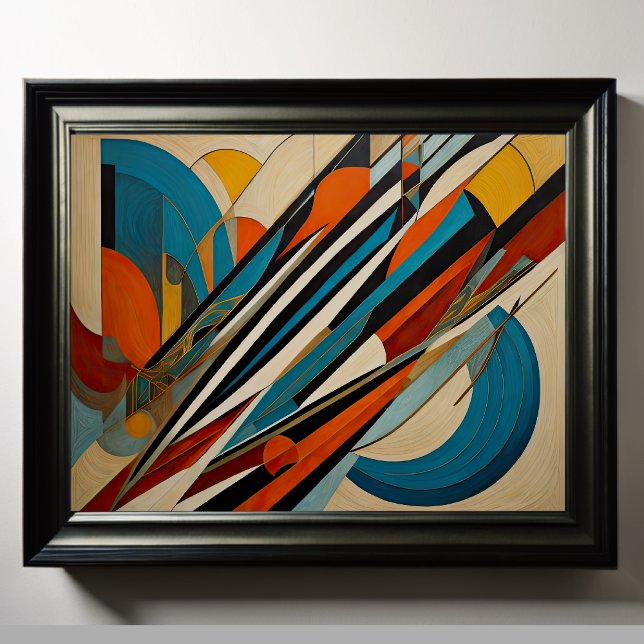 Affiche Conception abstraite moderne Futurisme 4:5 (Créateur téléchargé)