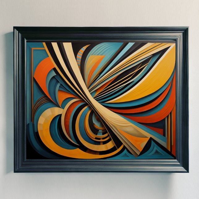 Affiche Conception abstraite moderne Futurisme 4:5 (Créateur téléchargé)